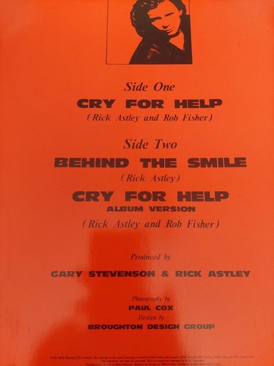 Rick Astley - Cry for Help - 12" vinyl