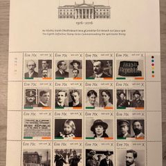 An Post 1916 100 year Commemoration Stamps