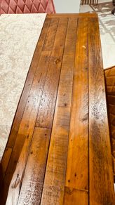 Reclaimed wood dining table