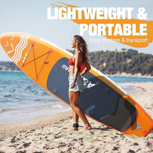 MASSIVE SALE Inflatable Stand Up Paddle Board, 10ft/11ft Paddle Boards for Adults with Premium SUP Paddleboard Accessories & Backpack, Dual Action Pump, Wide Stance, Non-Slip Deck for Beginners & Experts