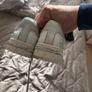 Fashion Design Superstar Silver White Golden Bee Embroidered Shoe Sneakers Sz 3.5uk Image 6