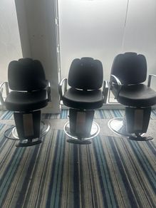 3 Hair & Makeup salon chairs