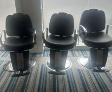 3 Hair & Makeup salon chairs
