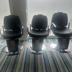 3 Hair & Makeup salon chairs