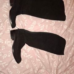 Fitzpatrick Shoes Black Suede Boots