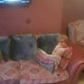Leather and Kilim 4/5 peice sofa and wingback chairs set. 1 3 seater sofa 3/4 wingback armchairs Image 3