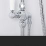 Victorian thermostatic rainfall shower chrome Image 4