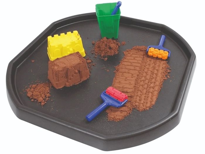Original Tuff Tray Black with Removable Height-Adjustable Foldable Stand
