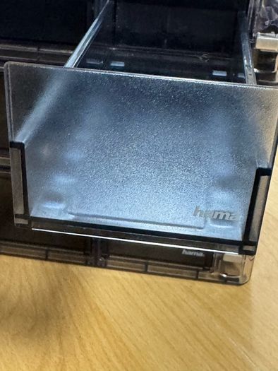 Stackable organising boxes for bits and bobs