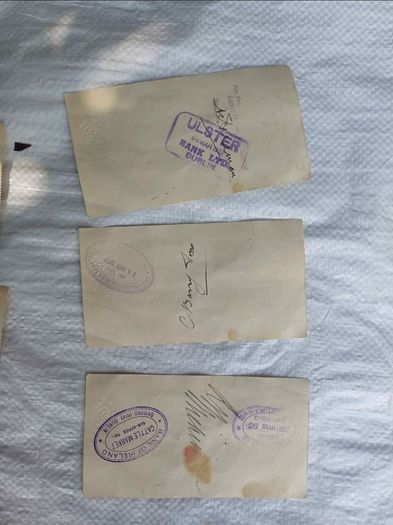 Vintage Hibernian Bank Cheques Set (Dublin, March 1932)