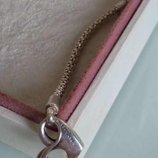 Pandora moments studded chain bracelet size 19.5cm very good condition hallmarked