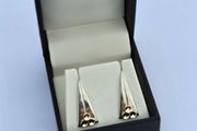 Brand New Hallmarked Silver &amp; 9ct Gold Earrings