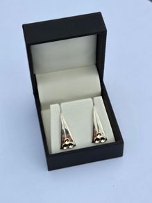 Brand New Hallmarked Silver & 9ct Gold Earrings
