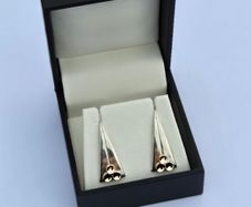 Brand New Hallmarked Silver & 9ct Gold Earrings