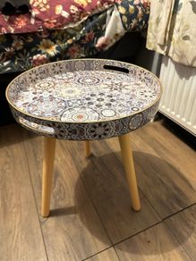 small round side table