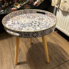 small round side table