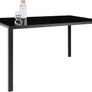 _Dining Room Set with Dining Table and 6 Dining Chairs. Durable Faux Leather. Robust Table Top Made of Safety Glass Image 2