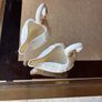 Vintage Beleek pair of swans Image 4