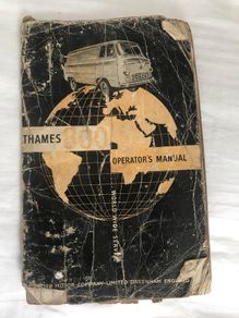 Thames 800 operating owners manual 1957
