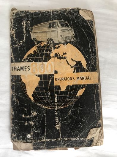 Thames 800 operating owners manual 1957