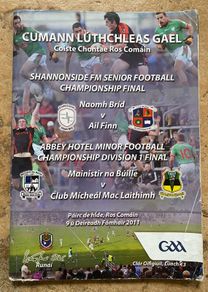 2011 St Brigid's v Elphin - Roscommon Senior Football Club Final Programme