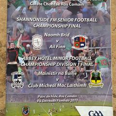 2011 St Brigid's v Elphin - Roscommon Senior Football Club Final Programme