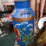 Vintage Hand Painted Milk Churn Image 2