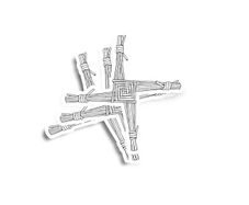 St Brigids Cross Glossy Stickers 3-Pack