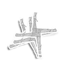 St Brigids Cross Glossy Stickers 3-Pack
