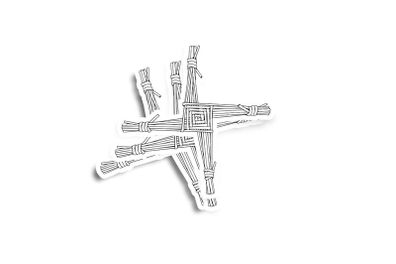 St Brigids Cross Glossy Stickers 3-Pack