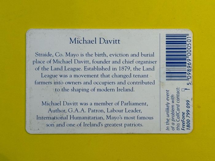 Callcard 1154 Michael Davitt