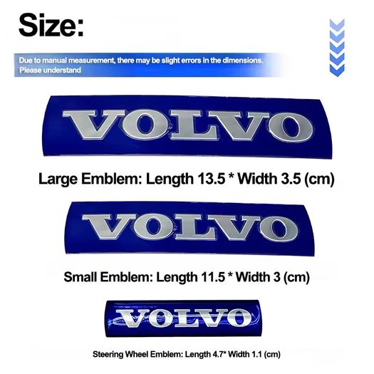 3D Car Grille Badge Sticker Front Grille Blue Black Letter Emblem Decals For XC90 S60 XC60 V70 S80 S40 V50 V40 V60 XC70 XC90
