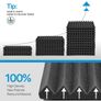 FREE EXPRESS SHIPPING 24 Pack Sound Proofing Panels with Stickers Sound Absorbing Panels High Density Acoustic Foam Panels Wedges Tiles For Recording Studios/Offices Image 5