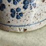 Early Nicholas Mosse Irish Stoneware Crock / Canister Blue Bird Motif With Lid But The Lid Cracked And Fixed 6 Inches Tall. Image 3