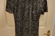 Black sequin Tesco f &amp; f dress Size 12 brand new with tags