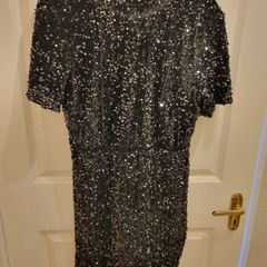 Black sequin Tesco f & f dress Size 12 brand new with tags
