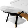 Folding Massage Table Beauty Bed Salon Therapy Spa Couch 2 Zone White Image 2