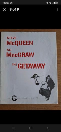 1972 The Getaway Pressbook & Photos Steve McQueen