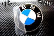 BMW 74mm Classic blue Emblem Badge Rear Trunk Logo 1 3 5 6 7 x z m class