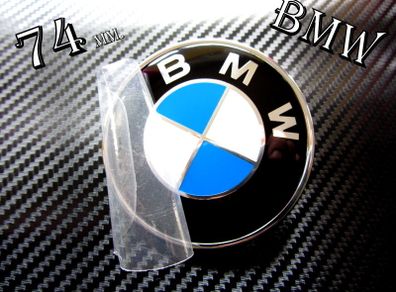 BMW 74mm Classic blue Emblem Badge Rear Trunk Logo 1 3 5 6 7 x z m class