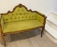 French Love Seat Vintage Settee