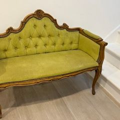 French Love Seat Vintage Settee