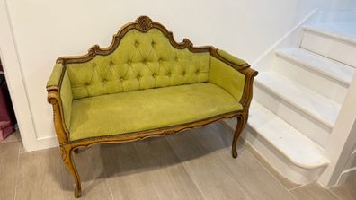 French Love Seat Vintage Settee