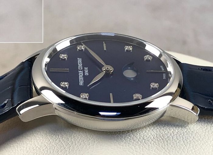 Fredrique Constant  Slimline Moonphase Mother of Pearl Diamonds