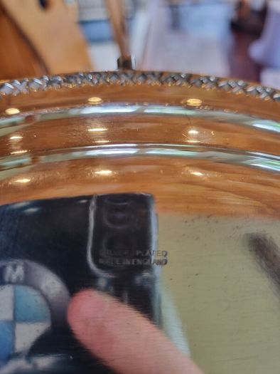 Silver plated serving dish