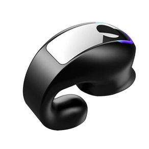 Bone Conduction TWS Headphones Bluetooth V5.3 Ear Clip Lightweight Business Sports Game Headset with Mic Noise Reduction
