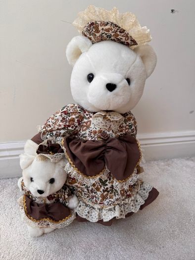 Vintage Noble Heritage Collection Mamma & Baby Bear Used Dirty approx. 38 cm. Please see photos