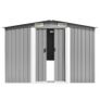 Garden Shed 257x298x178 cm Metal Grey Image 8