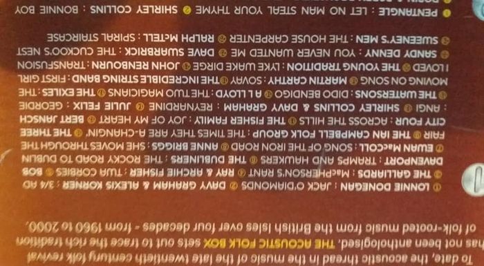 4 Folk Cd Box Set Mint