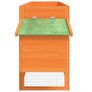 Chicken Coop Brown 204x50x84 cm Solid Wood Pine Image 7